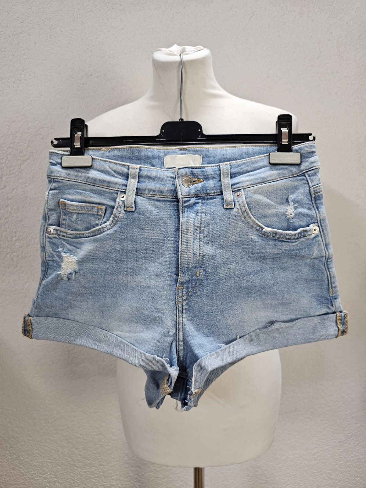 EK6203 Damen Shorts von H&M, blau, Gr. 380