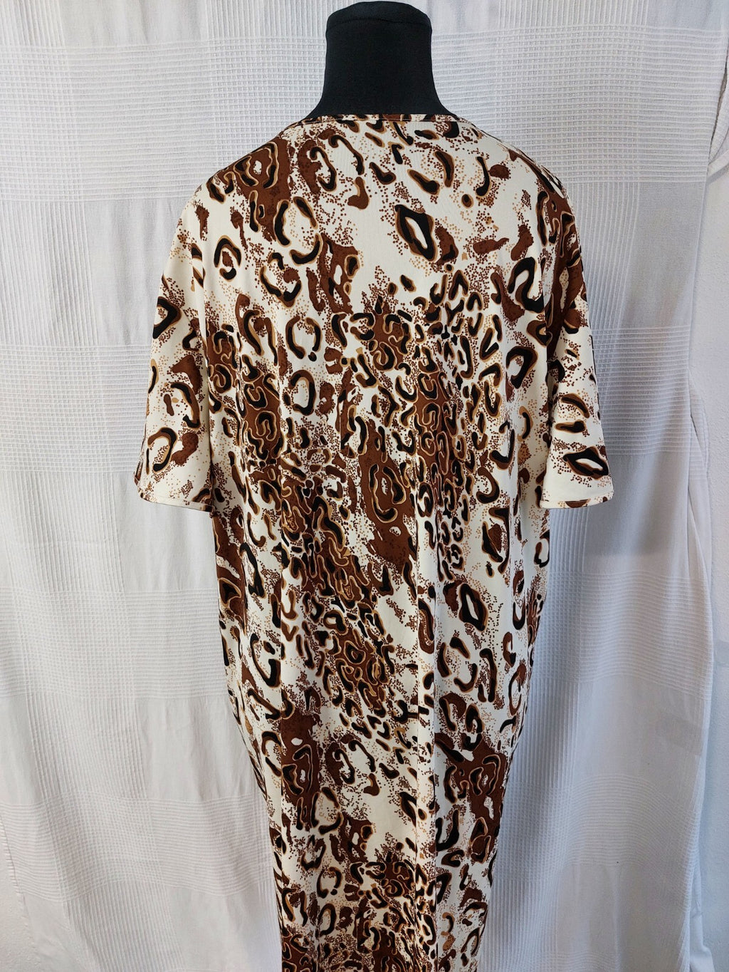 EK4262 Damen Kleid, beige-braun, Gr. L3