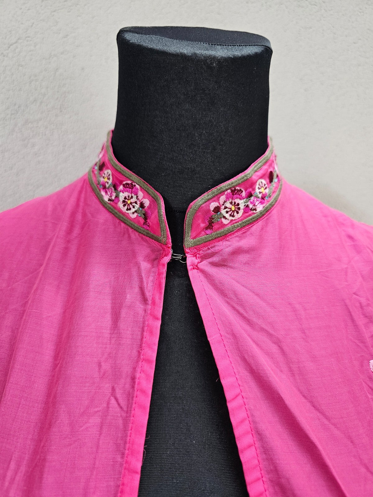 EK6326 Damen Kimono von Monica Quen, pink, Gr. L2
