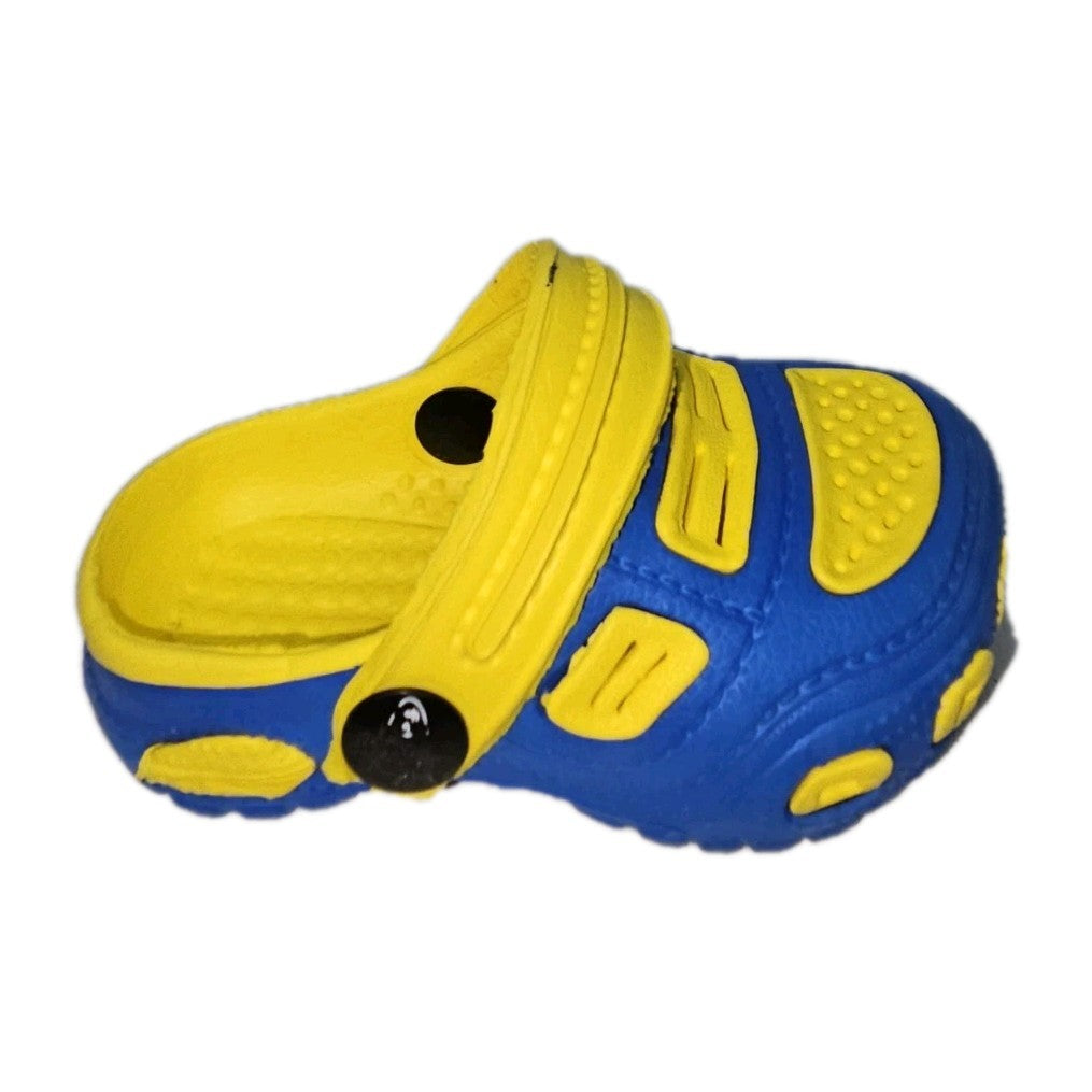 ES913 Unisex Kinder Badelatschen, gelb-blau, Gr.183