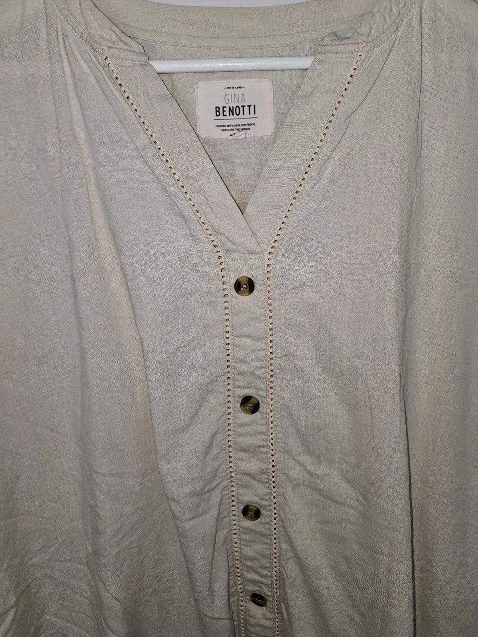 EK9846Damen Bluse von Gina Benotti, beige, Gr.L (44/46)1