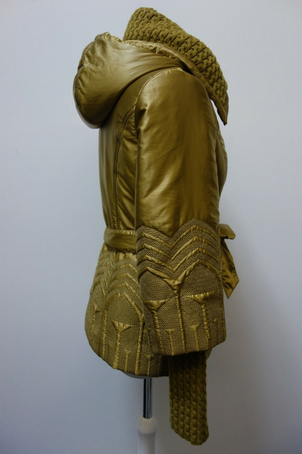 EK0780 Damen gefütterte Jacke von Tafika, grün/gold, 443