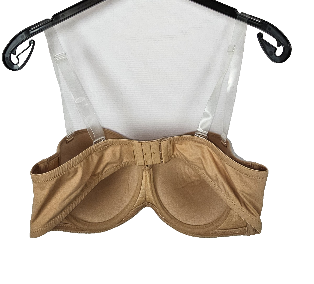 EK8516 Damen BH Durchsichtige Träger, Beige, Gr Ca 90 B3