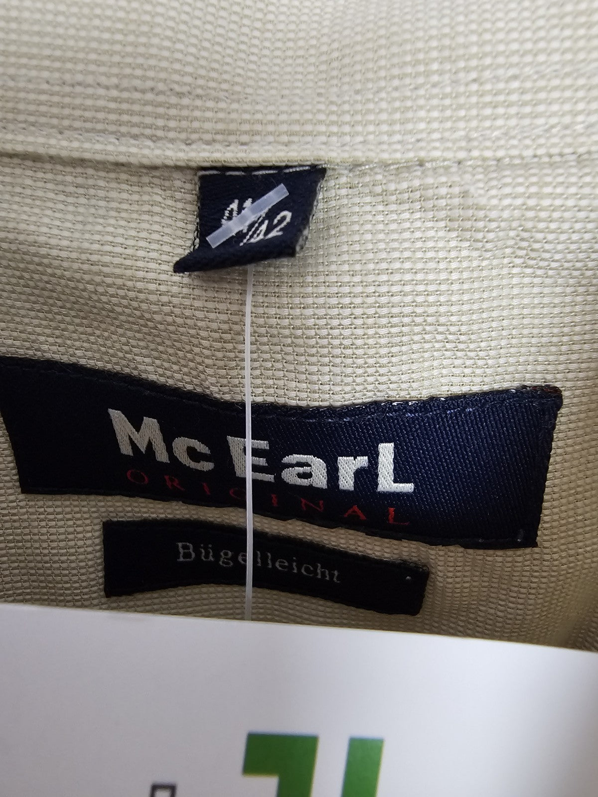 EK9506 Herren Hemd von McEarl, Beige, Gr. 41/422