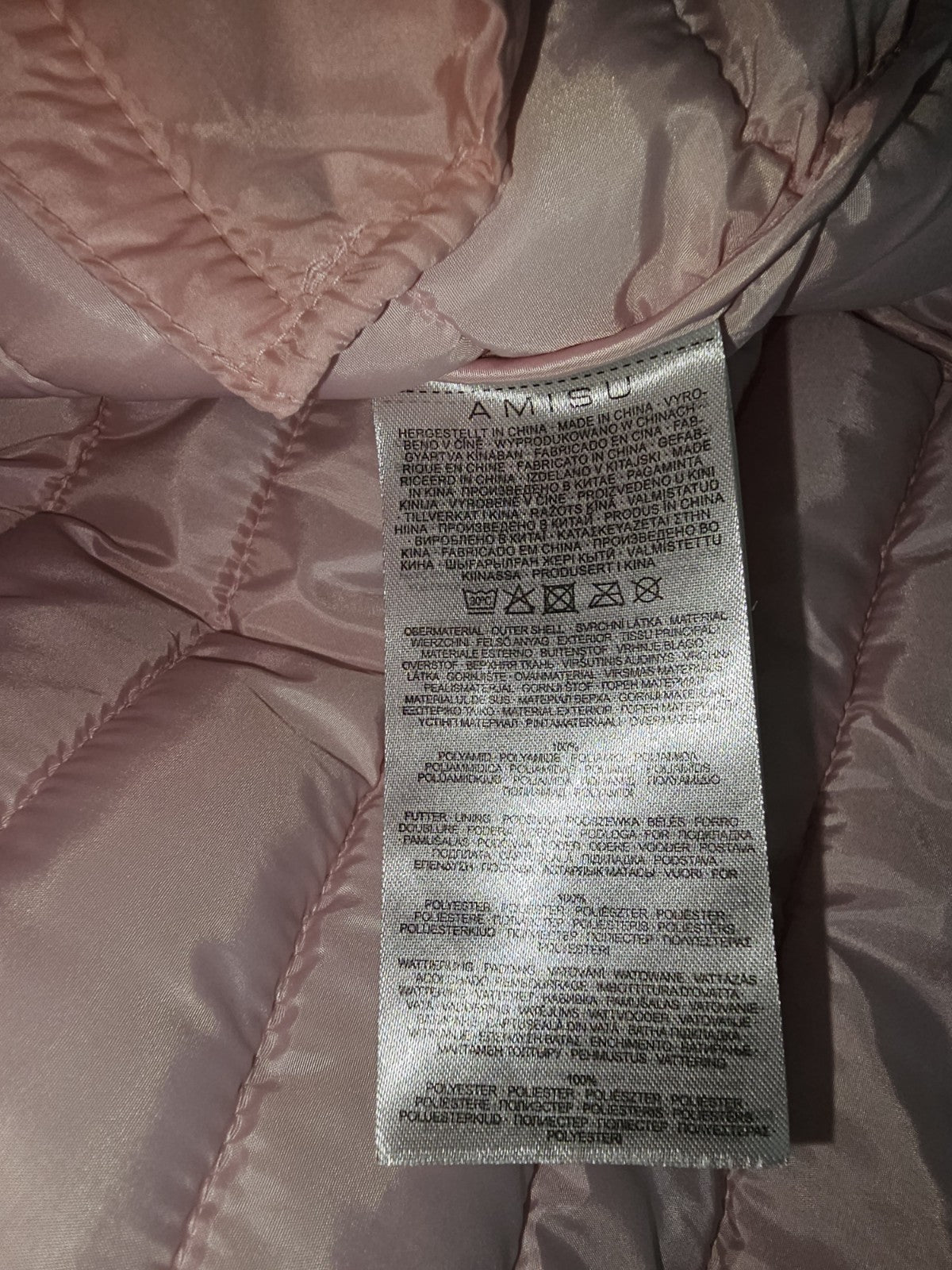 EK11186 Damen Leichte Steppjacke von Amisu, rosa, Gr.384