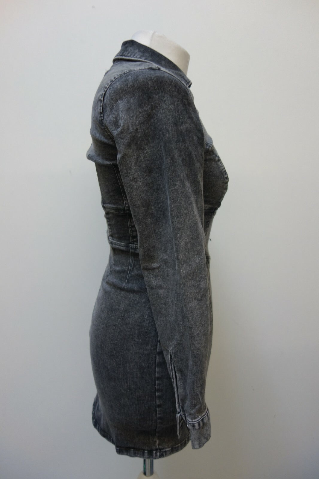 EK0702 Damen Kleid aus Jeansstoff von Tally Weijl, grau, 342