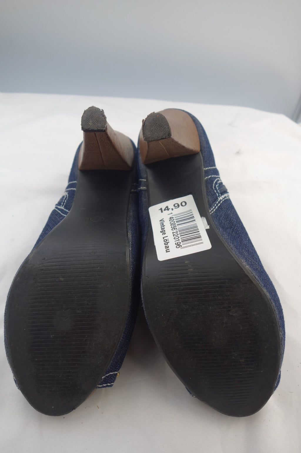 ES0059 Damen Pumps von Jumelles, Jeansoptik, Gr. 374