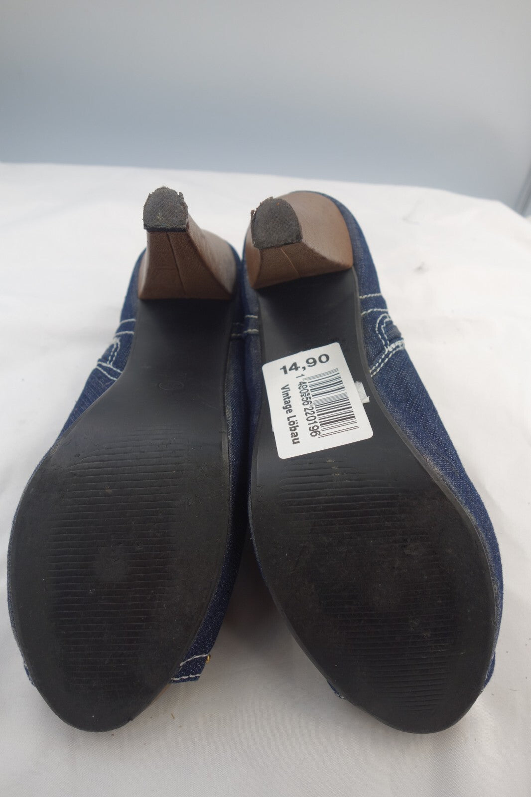 ES0059 Damen Pumps von Jumelles, Jeansoptik, Gr. 374