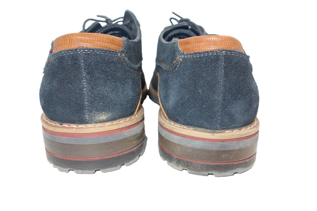 ES0533 Herren Halbschuhe von AM Shoe Company, blau braun, 442