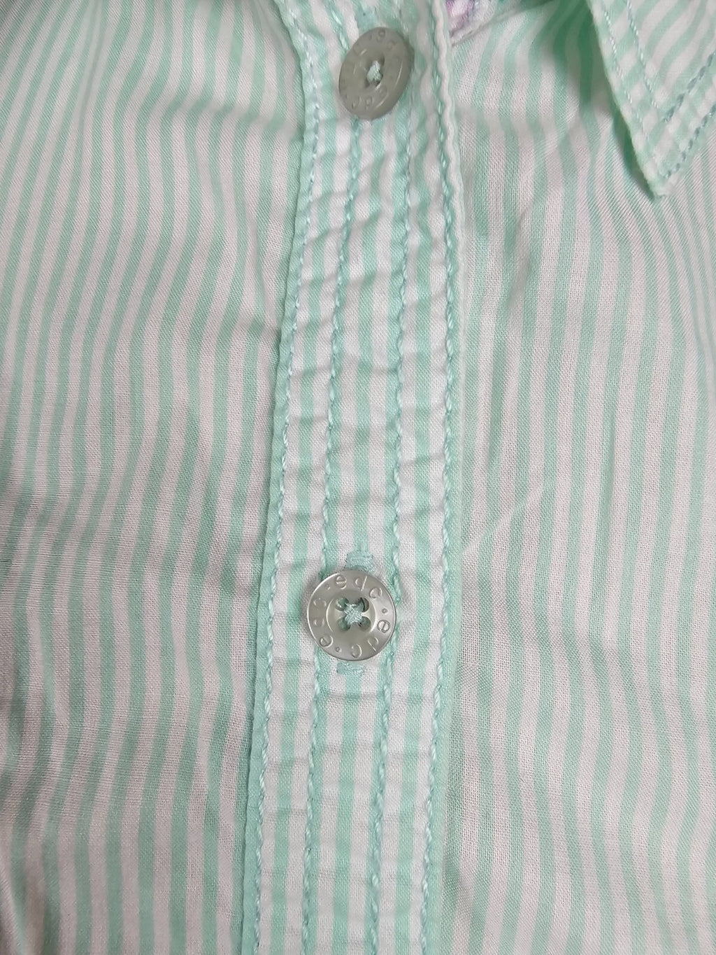 EK3921 Damen Bluse von EDC, grün/weiß gestreift, Gr. M7