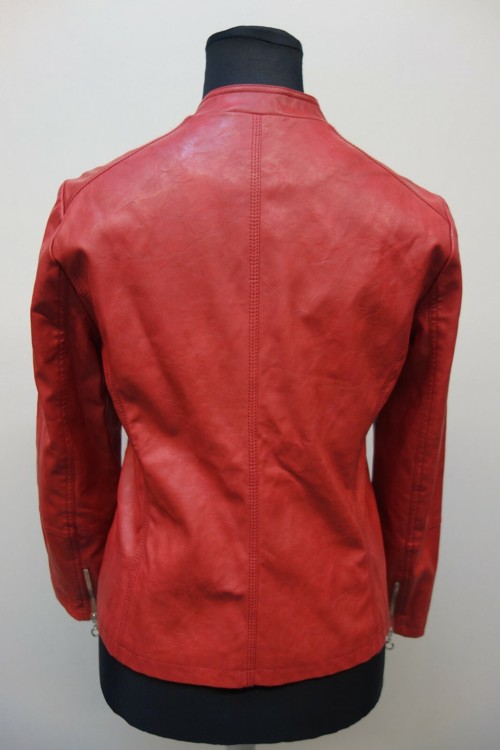 EK0686 Damen Kunstlederjacke von Armand Thiery, rot, Gr. 404