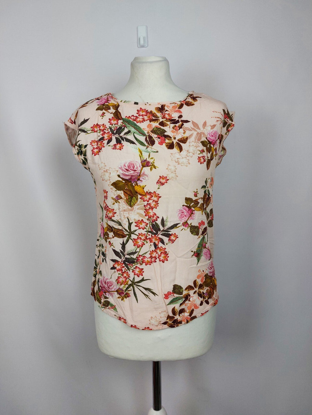 EK5133 Damen Bluse von Street One, rosa mit Blumen, Gr. 340