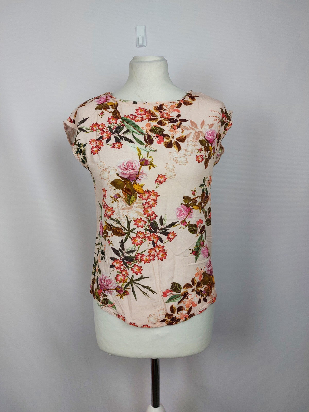 EK5133 Damen Bluse von Street One, rosa mit Blumen, Gr. 340