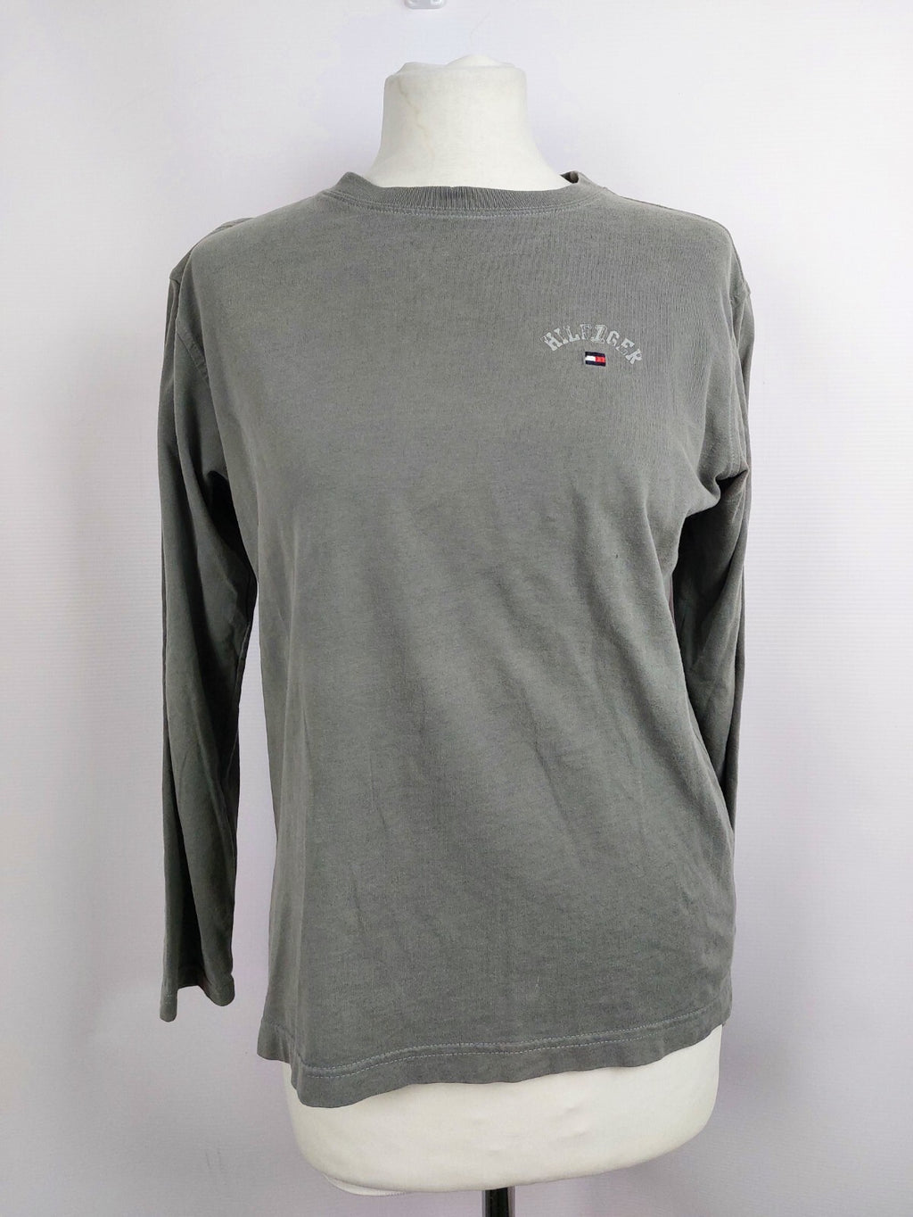 EK4444 Mädchen Langarmshirt von Tommy Hilfiger, grau, Gr. 1520