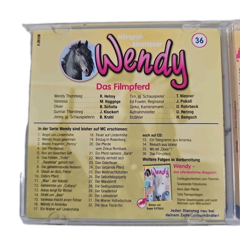 EB3208 Wendy CD Hörspiel Nr. 36 Das Filmpferd Zustand Neuwertig2
