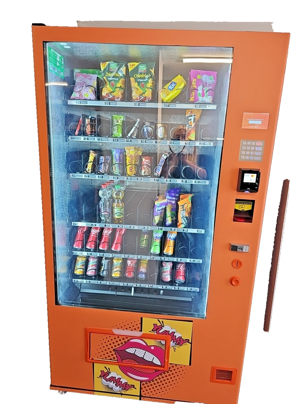 Snack Automat   mit Kartenzahlung Münzwechsler  und  Geldscheinen tolles Design0