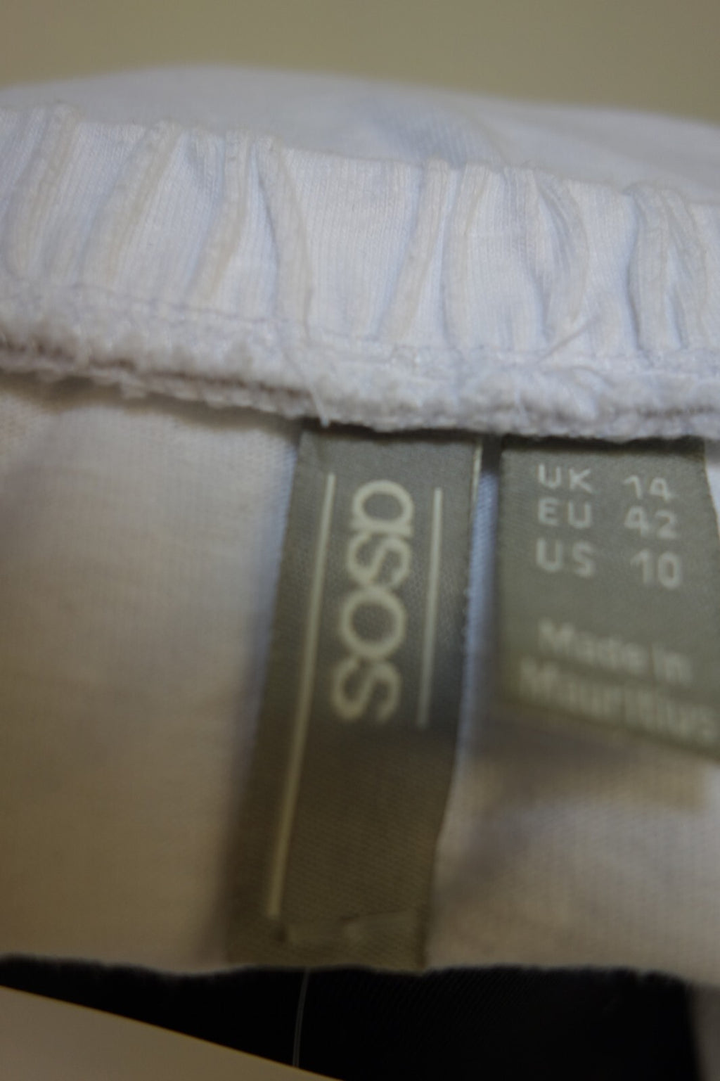 EK0239 Damen Kleid von Asos, weiß, Gr. 424