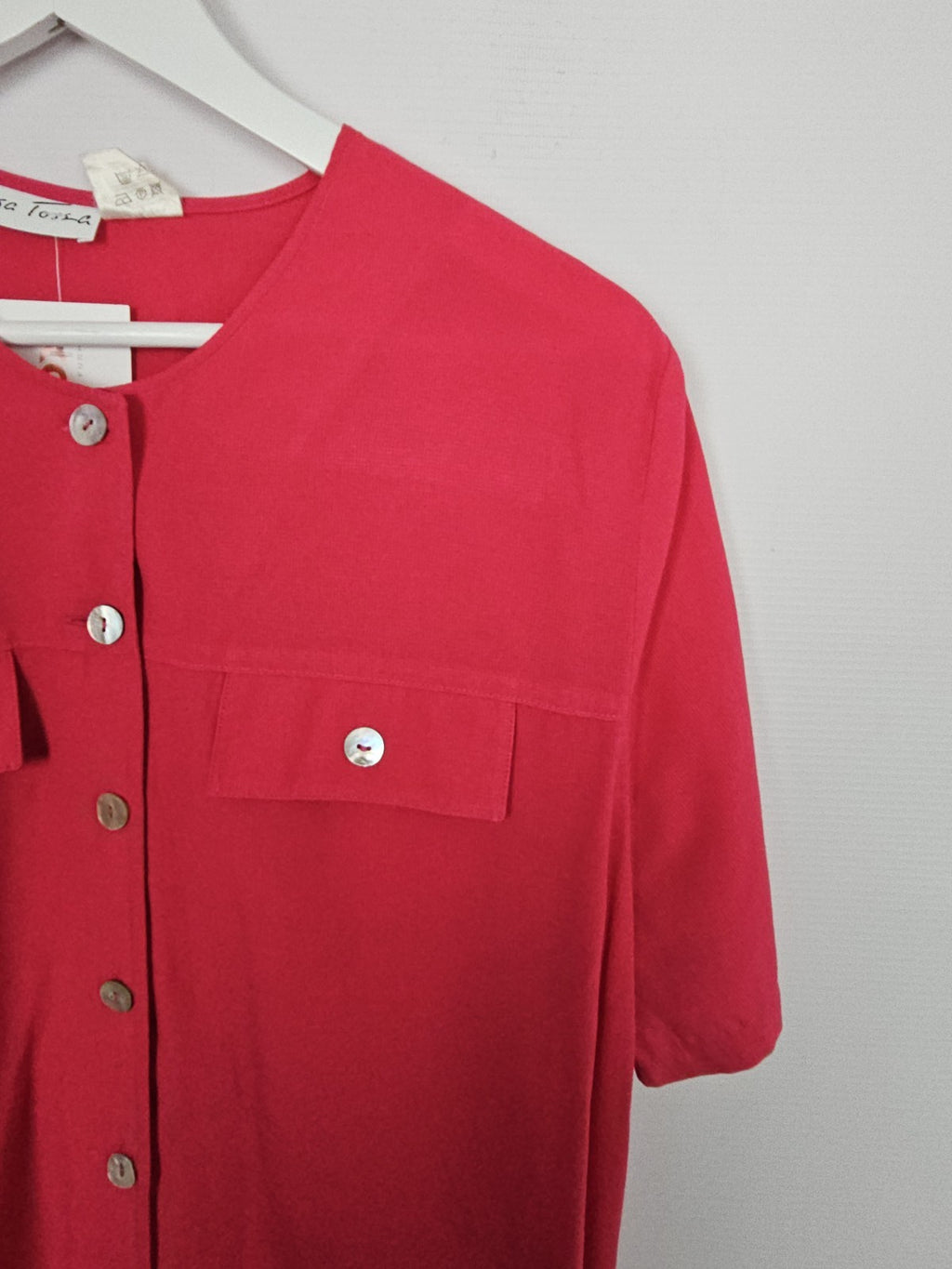 EK9531 Damen Bluse von Lisa Tossa, Pink, Gr. Ca XL1