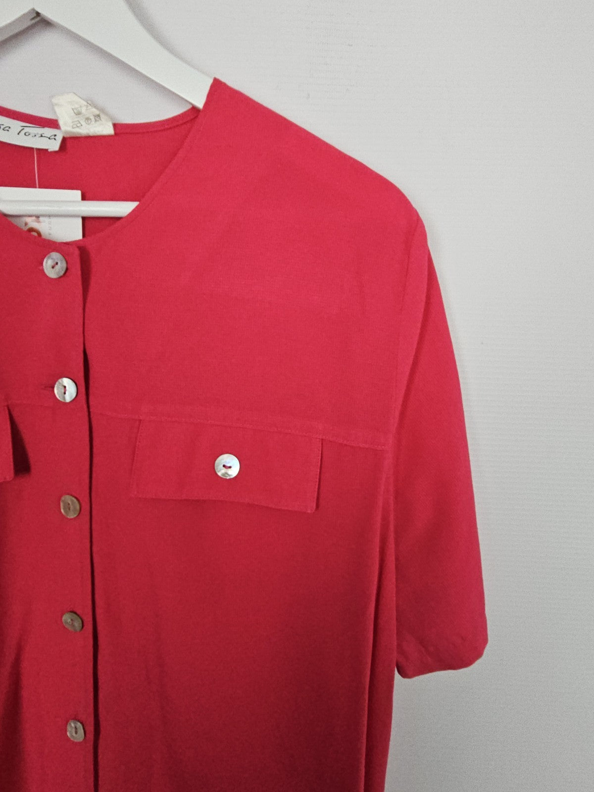 EK9531 Damen Bluse von Lisa Tossa, Pink, Gr. Ca XL1