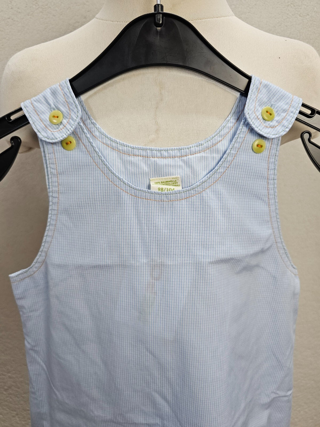 EK6355 Mädchen Kleid von loud+proud, blau, Gr.98/1041