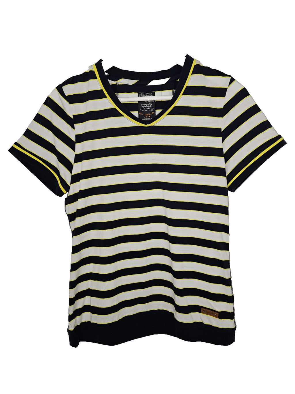 EK7261 Damen T-Shirt von S'questo, blau-gelb-weiß, Gr.360
