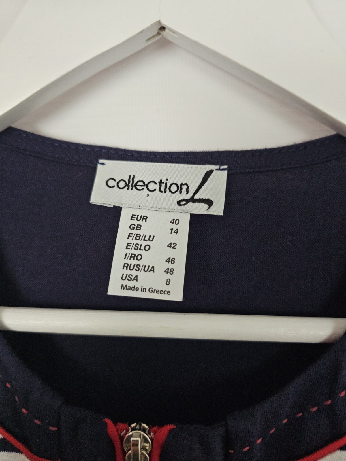 EK9328 Damen Strickjacke von CollectionL, Mehrfarbig,  Gr. 402