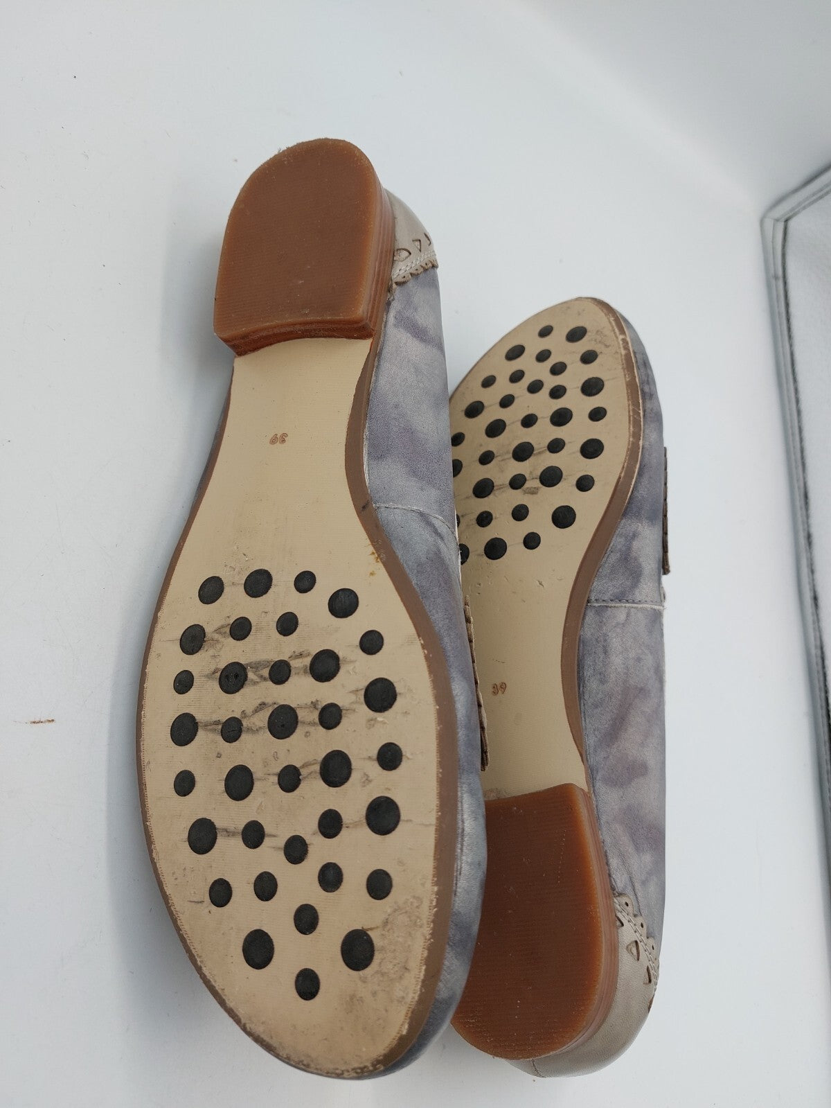 ES0390 Damen Ballerinas von Zanon&Zago, grau, Gr. 396