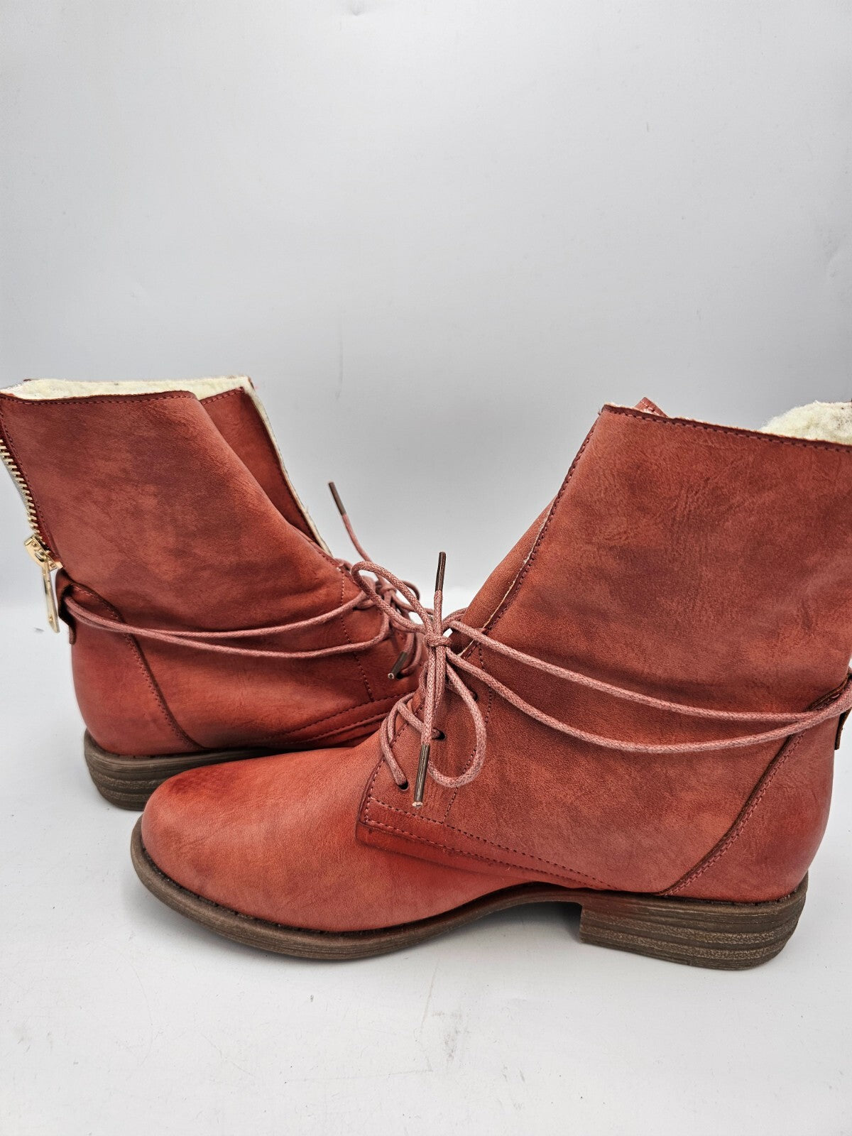 ES0504 Damen Stiefeletten, indianred, Gr. 375