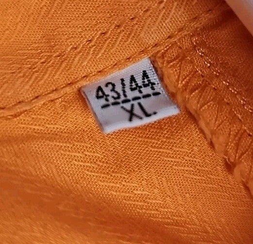 EK9488 Damen Bluse Ahlemeyer Gr.43 Orange2