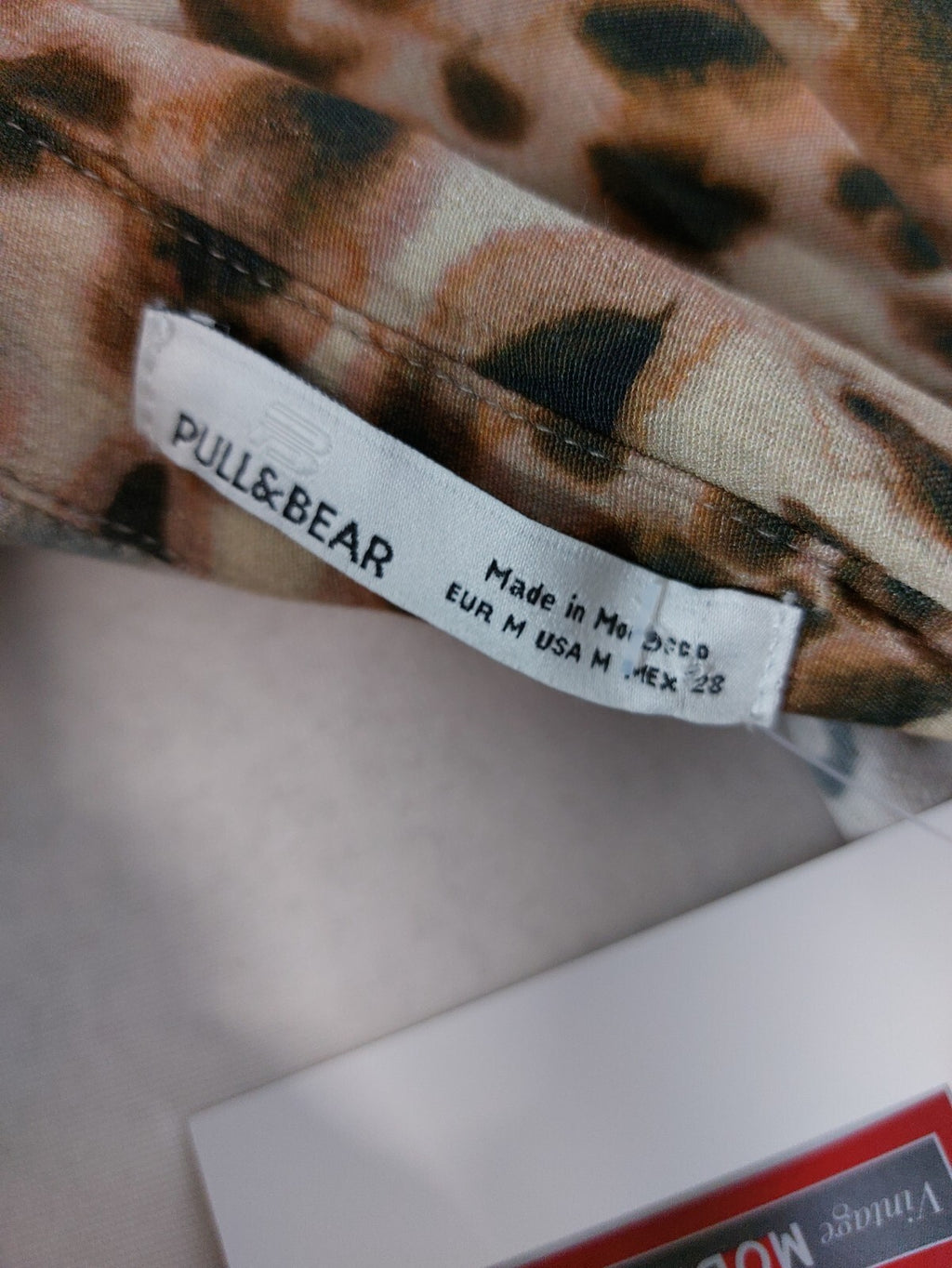 EK3642 Damen Bluse von Pull&Bear, braun/beige, Gr. M7