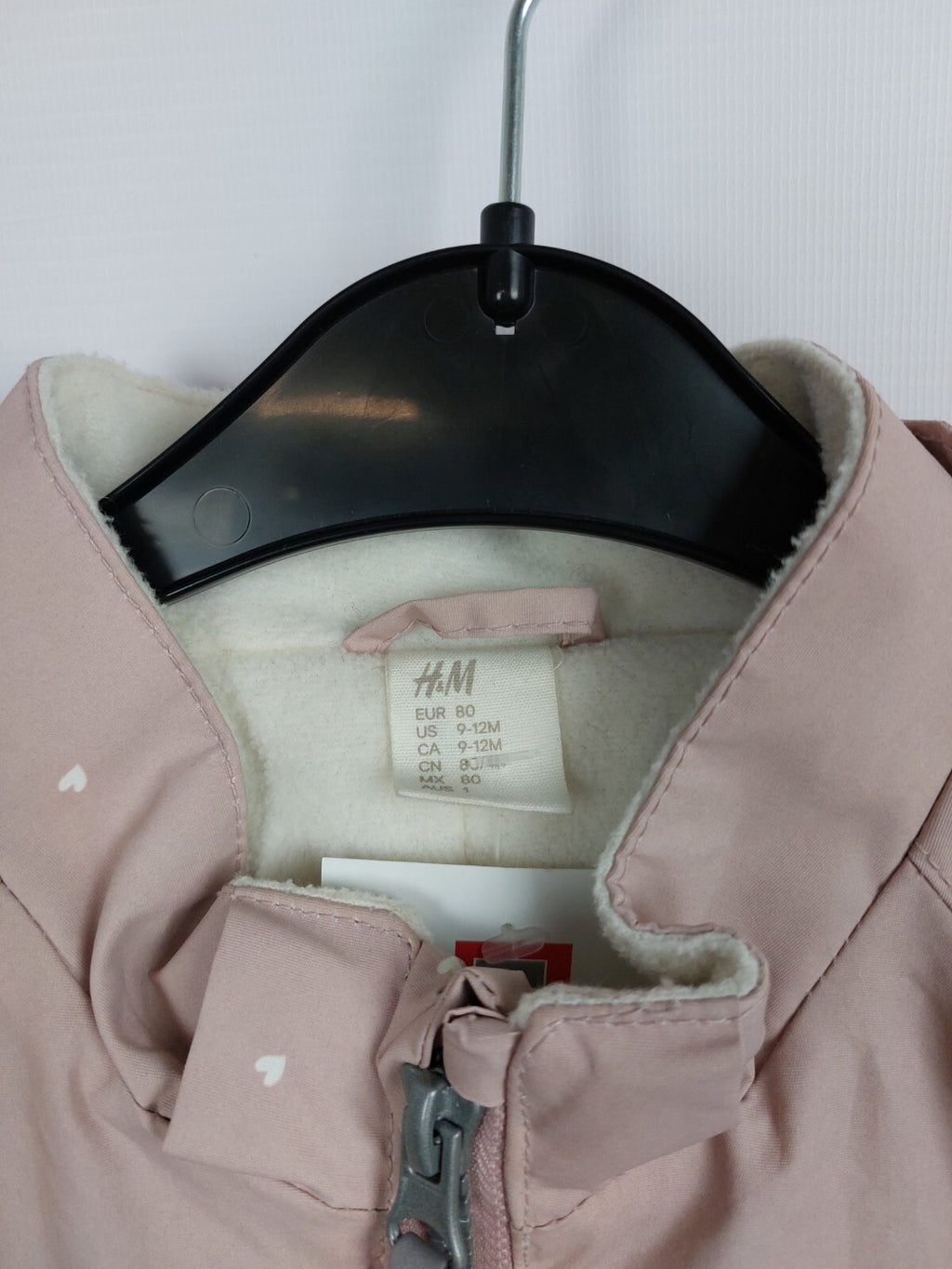 EK0486 Mädchen Schneeanzug von H&M, rosa, Gr. 802