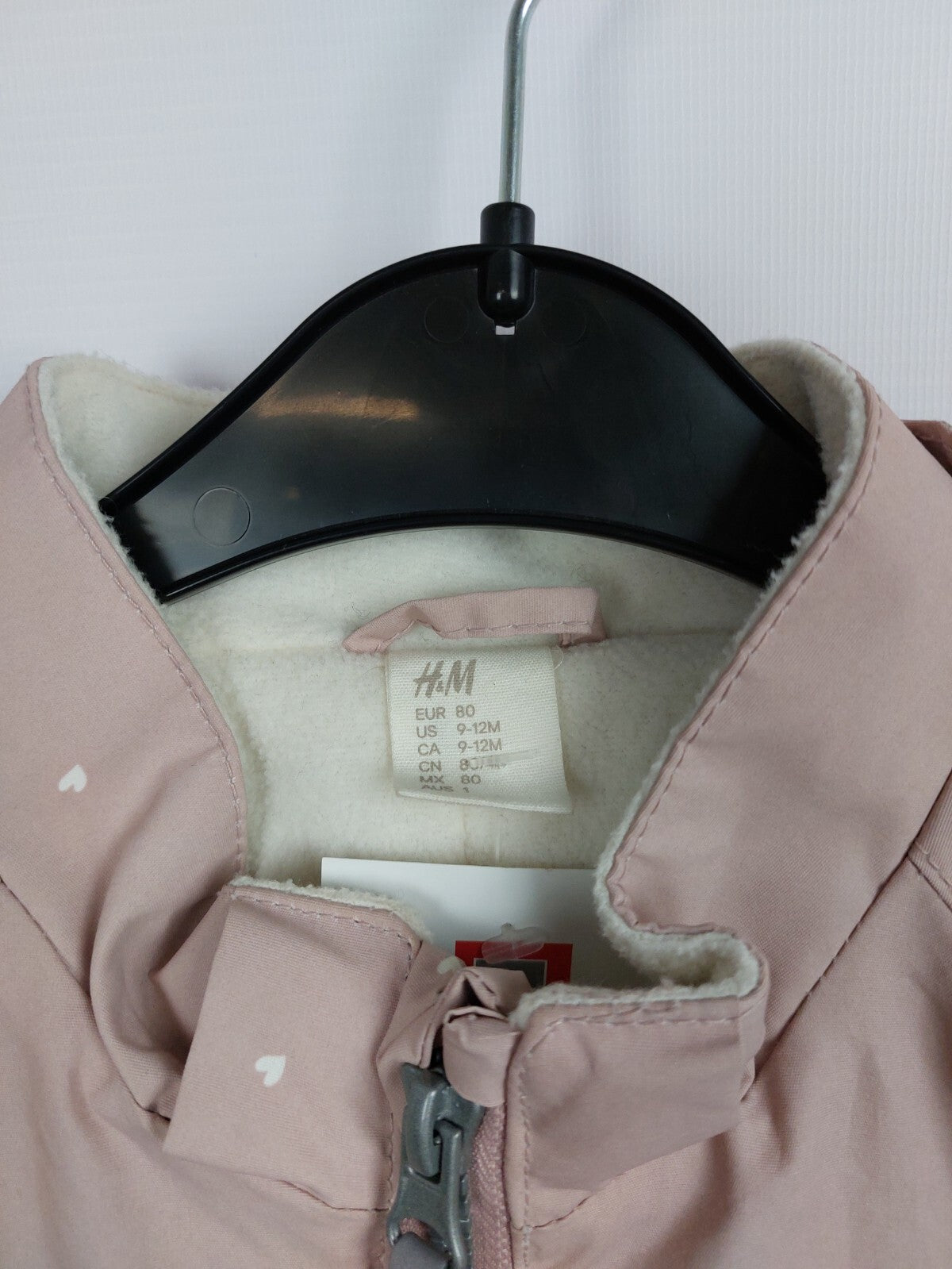 EK0486 Mädchen Schneeanzug von H&M, rosa, Gr. 802
