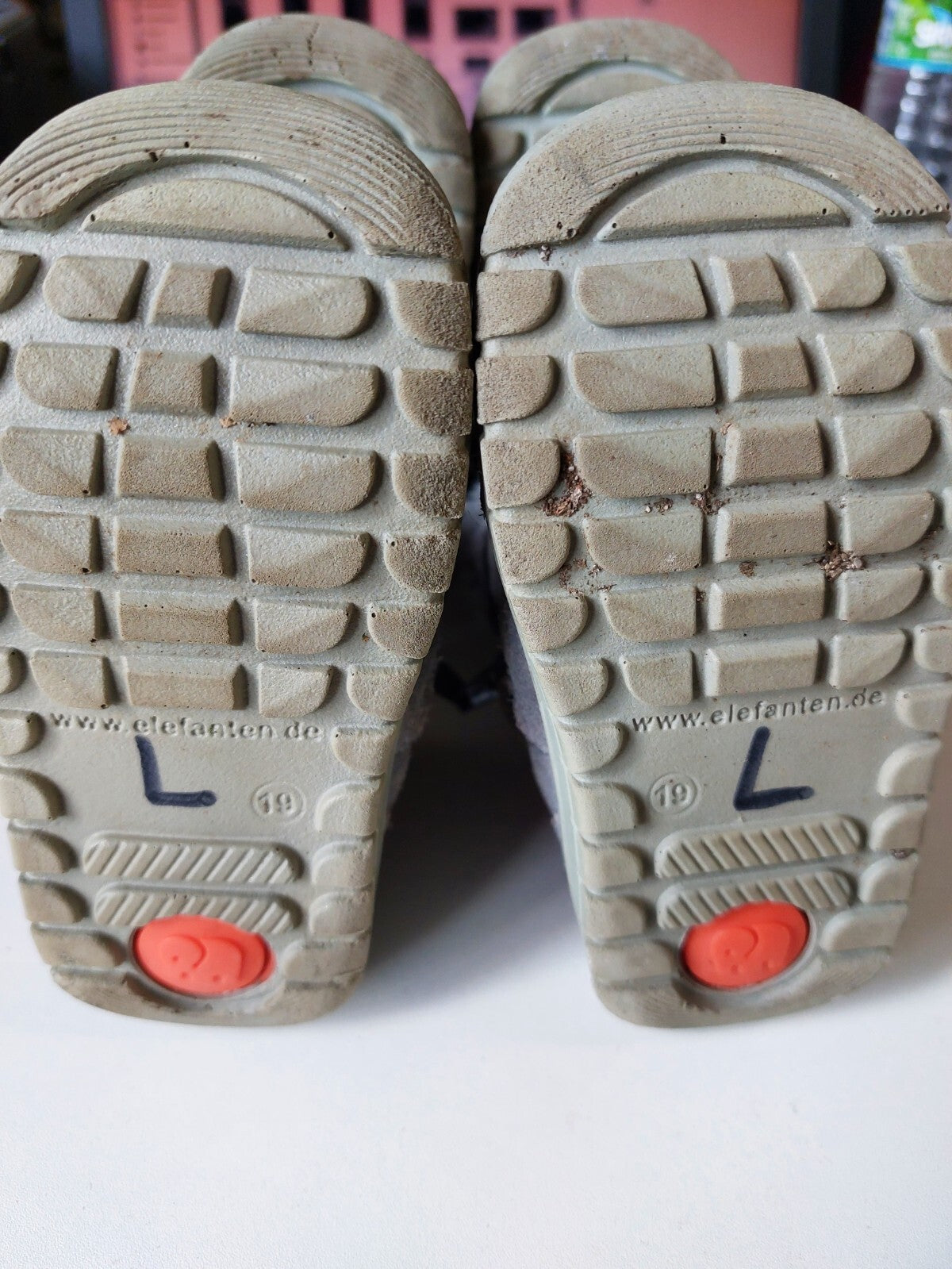 ES0038 Kinder Schuhe von Elefanten, grau, Gr. 194
