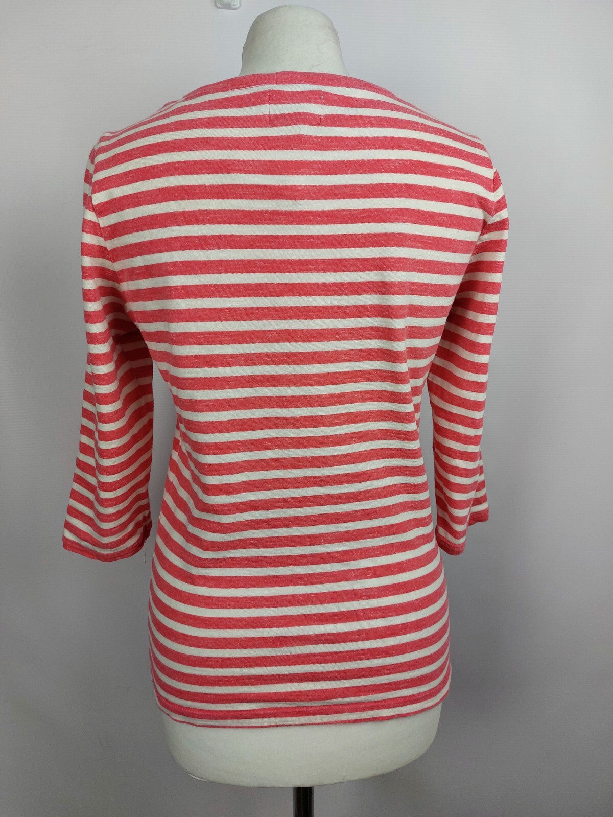 EK4017 Damen Pullover von Only, rosa/weiß gestreift, Gr. S3