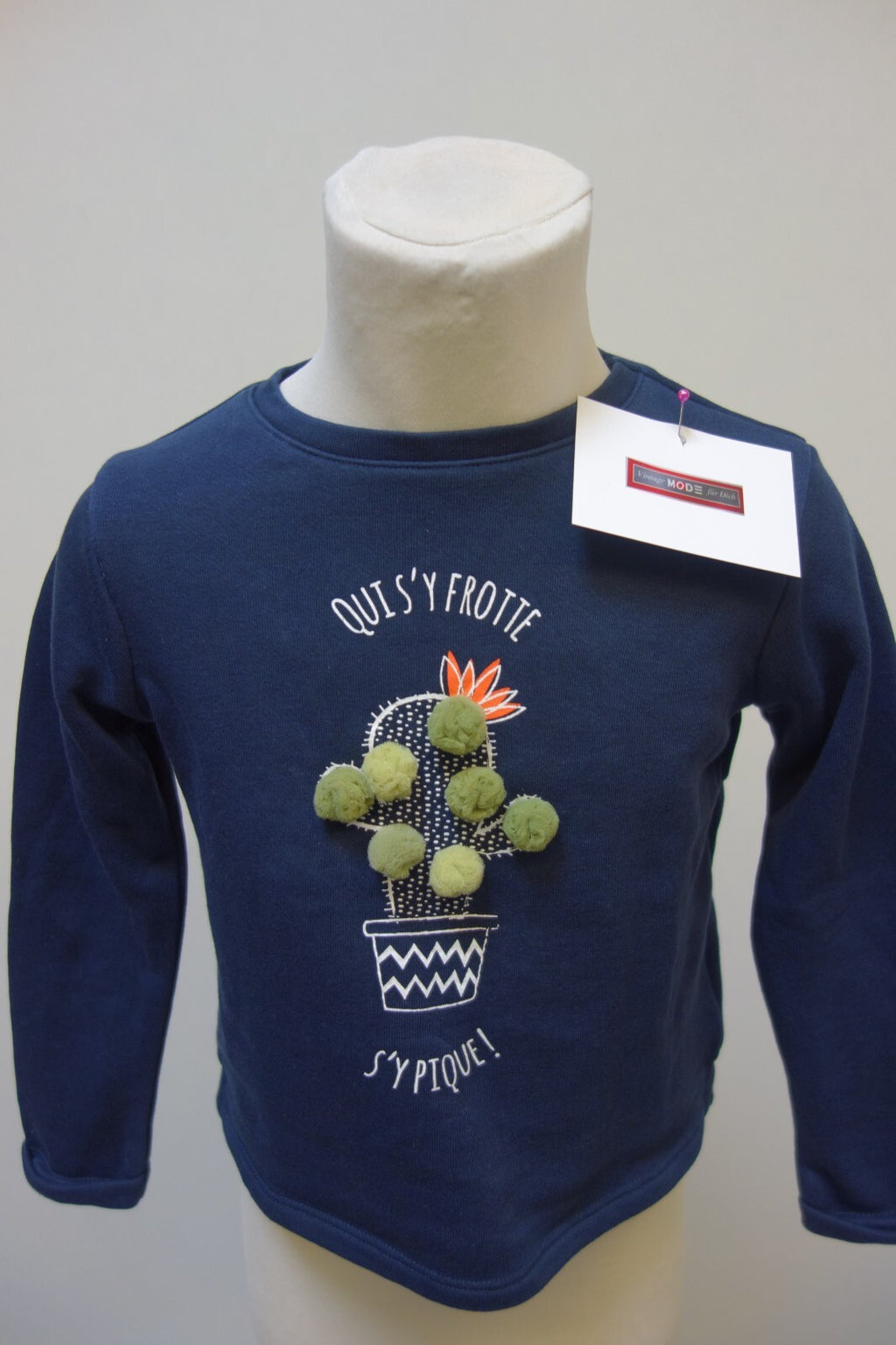 EK3790 Kinder Pullover von vertbaudet, blau, Gr. 1102