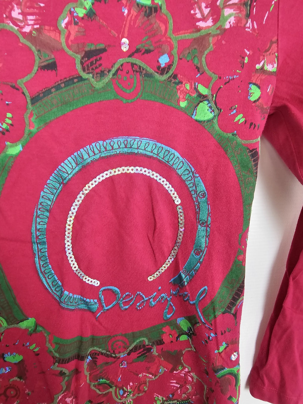 EK8331 Mädchen Sweatshirt von Desigual, Pink, Gr. 1402