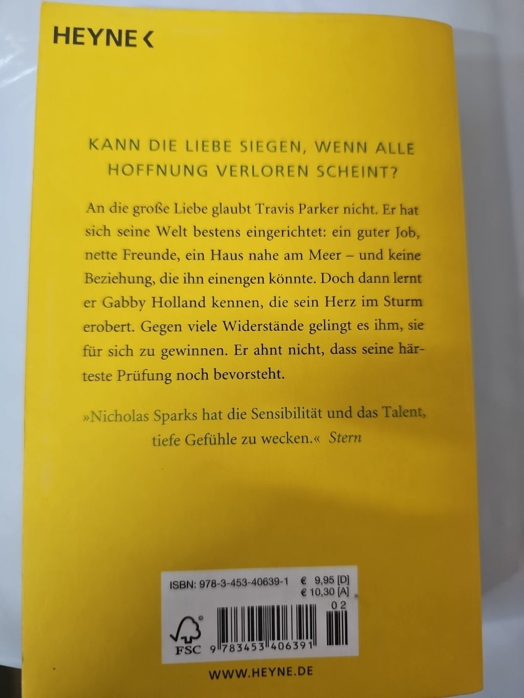 Bis zum letzten Tag: Roman von Sparks, Nicholas | Buch | Zustand gut 051