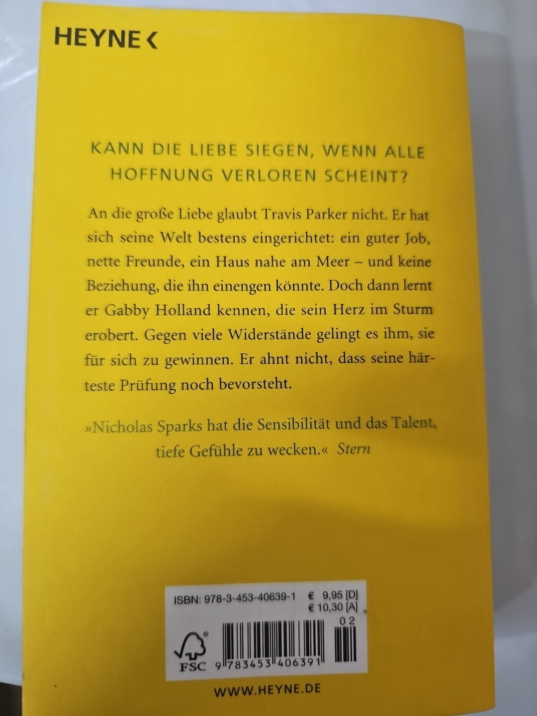 Bis zum letzten Tag: Roman von Sparks, Nicholas | Buch | Zustand gut 051