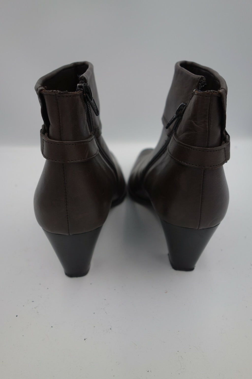 ES0102 Damen Stiefeletten von Zanon&Zago, dunkelbraun, 412