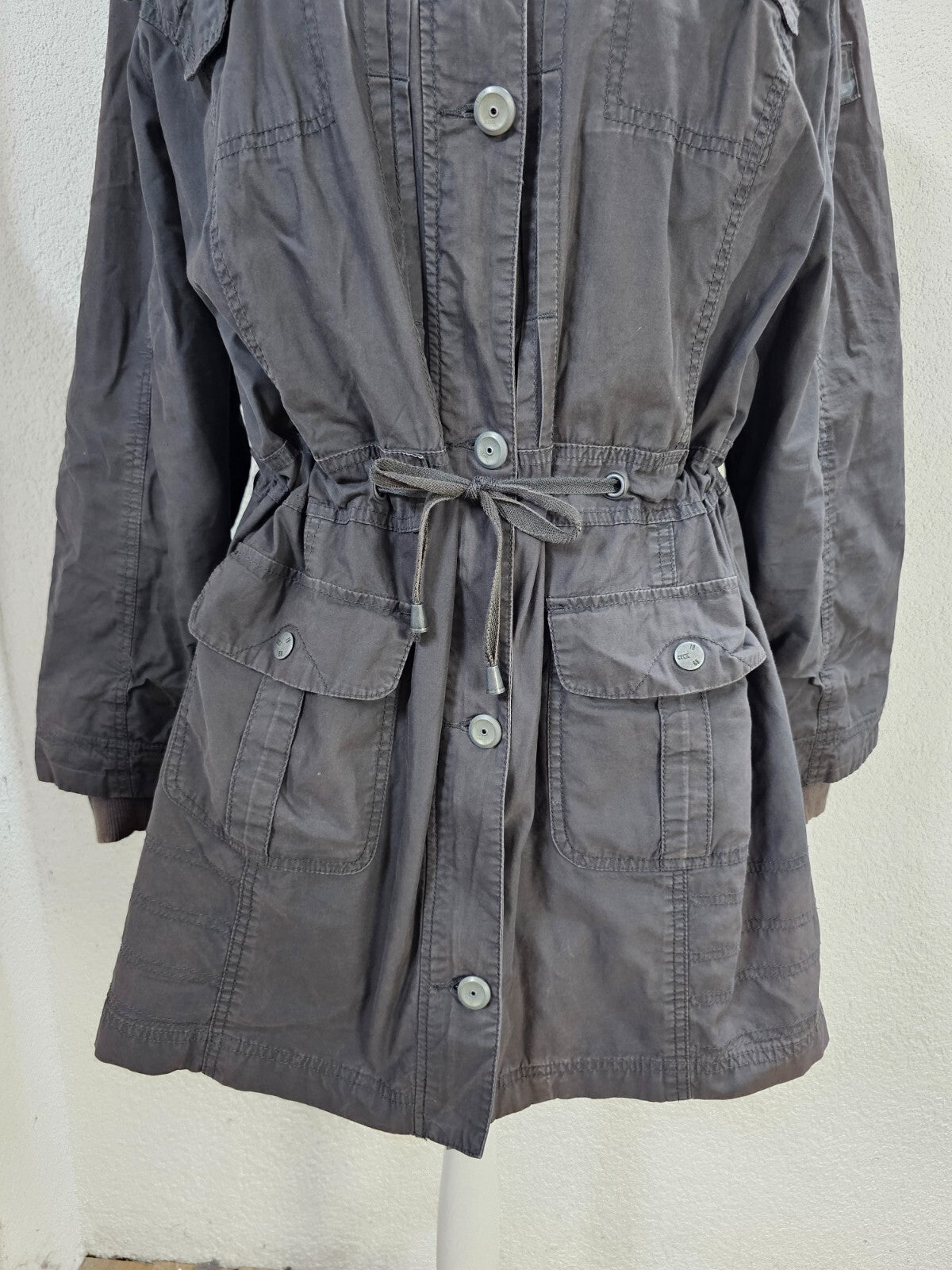EK6337 Damen Parker von Cecil, grau, Gr. 2XL2