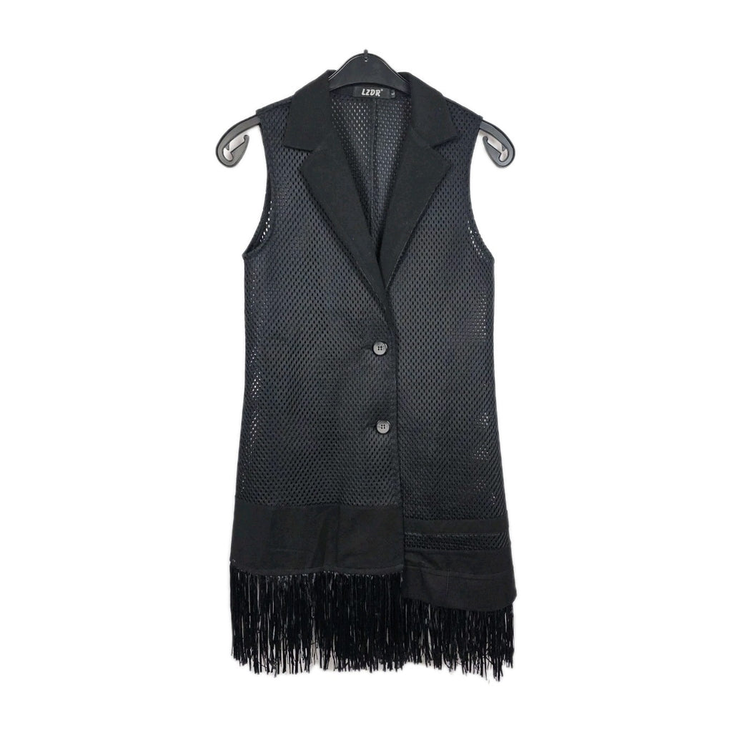 EK10384 Damen Westenkleid, Schwarz, Gr. L0