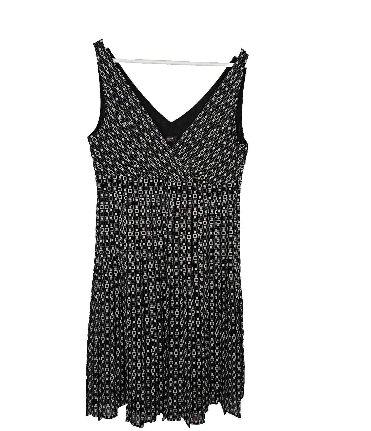 EK7186 Damen Kleid von Esprit, Schwarz/weiß, Gr.L-XL0