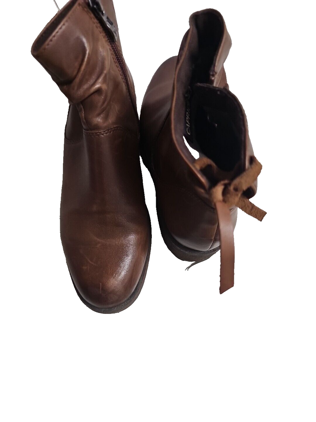 ES 7 Echtleder Stiefelette Braun Caprice Wie Neu6