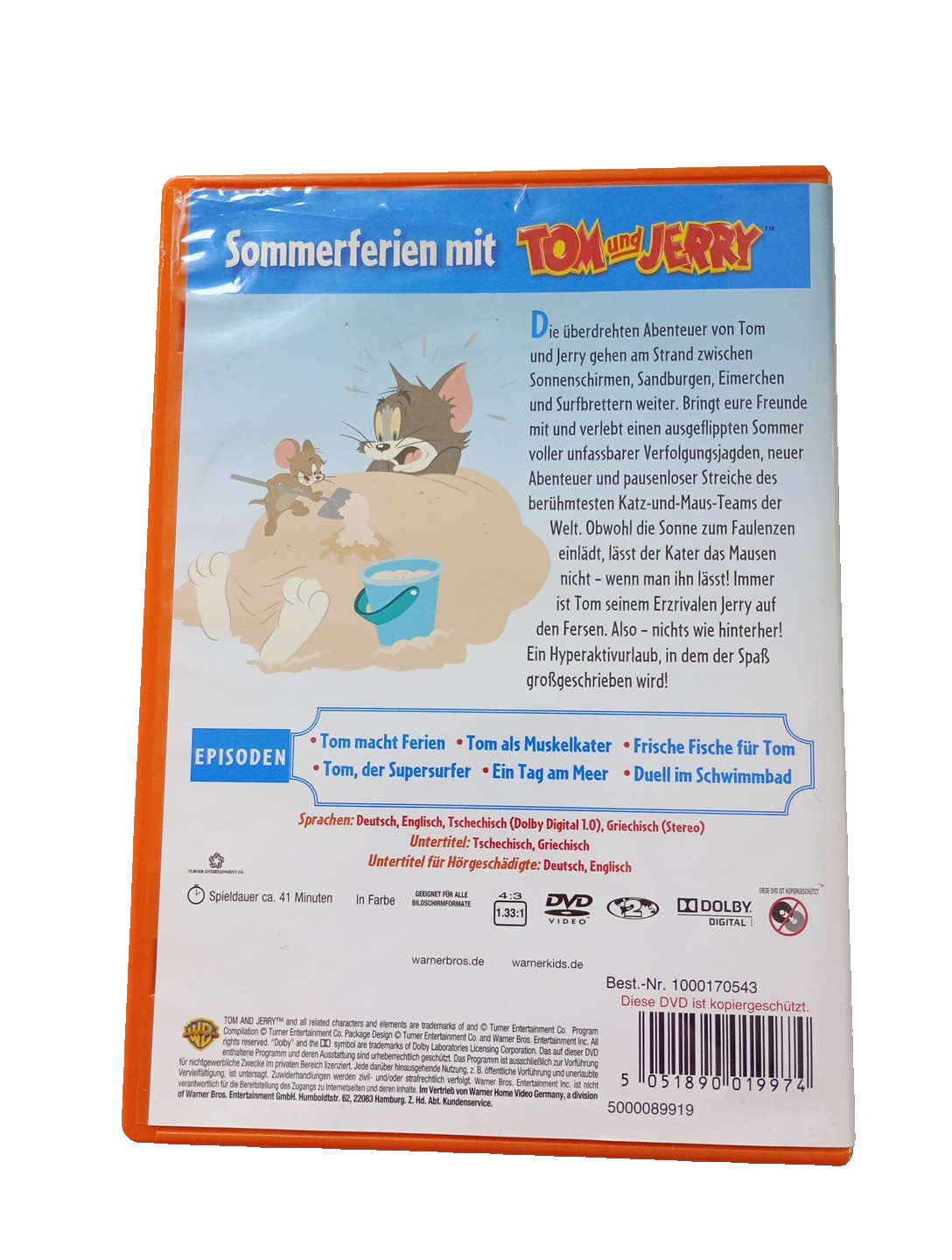 EB3587 Tom & Jerry: Sommerspaß (DVD) SEHR GUTER ZUSTAND!2