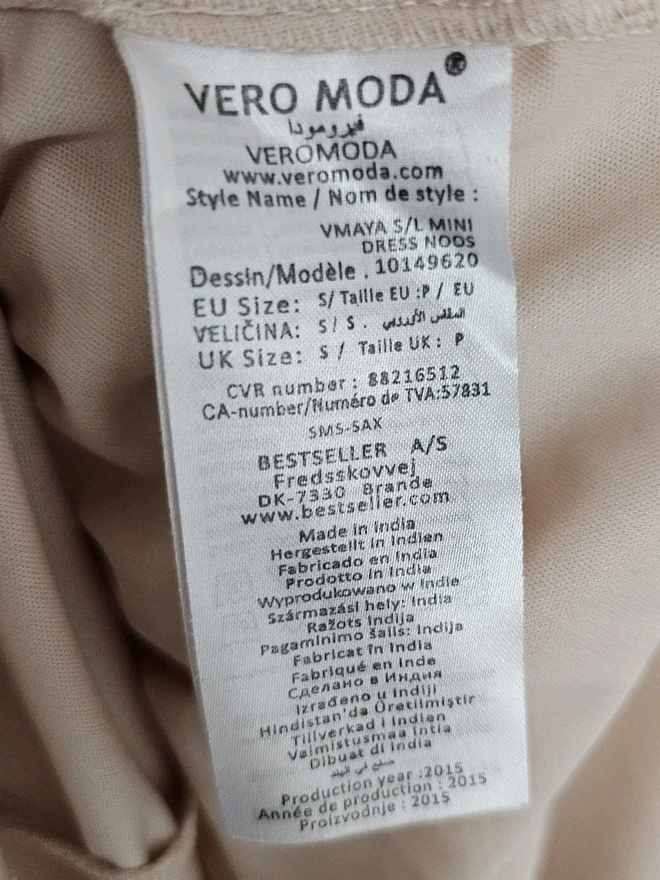 EK9312 Damen Kleid Vero Moda Gr.s Rosa3
