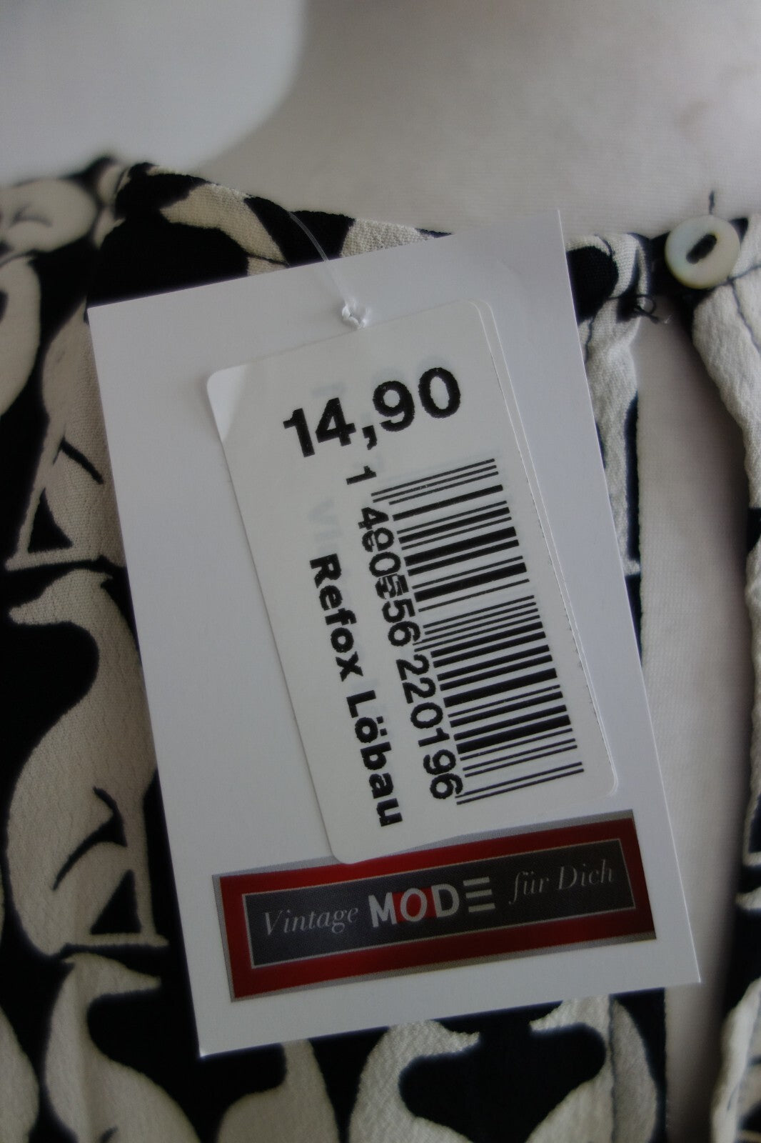 EK4169 Damen Oberteil von H&M, schwarz/weiß, Gr. 364