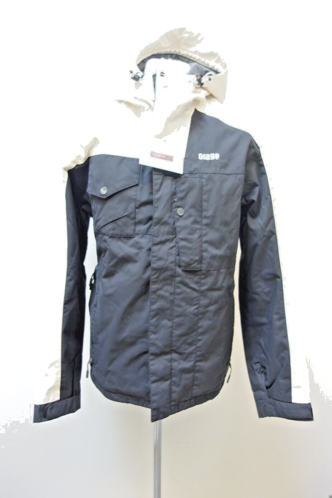 EK3038 Herren Regenjacke von Orage, schwarz/beige, Gr. S1