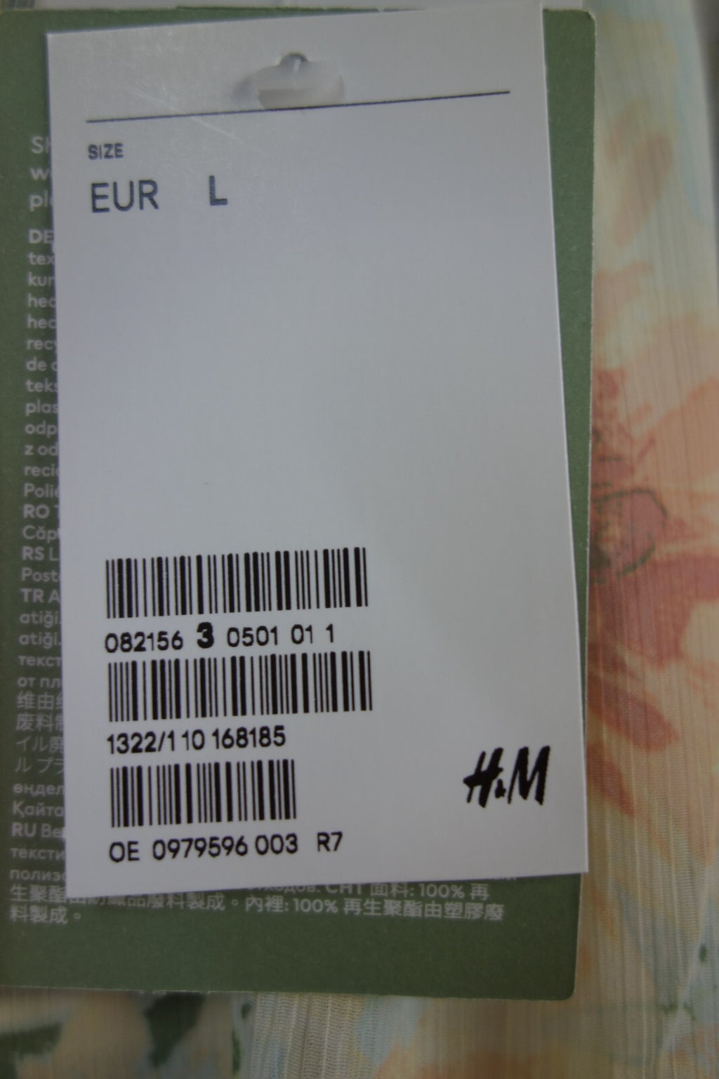 EK2509 Damen Kleid von H&M, geblümt, Gr. L4