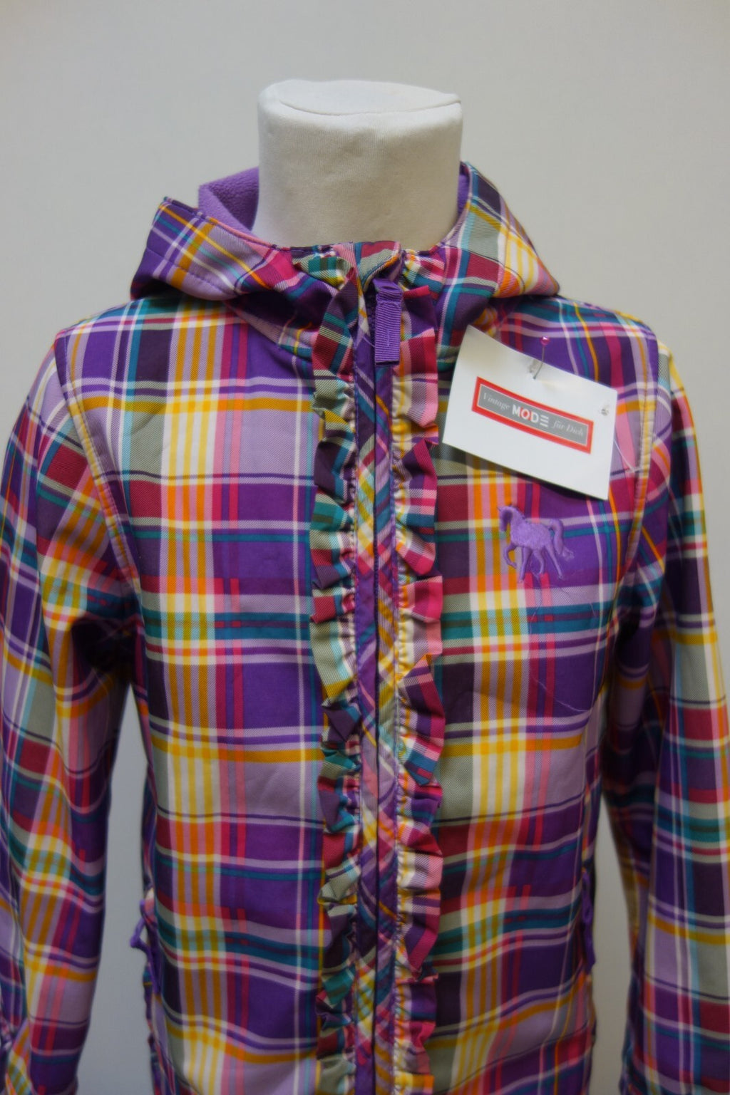 EK3640 Mädchen Jacke von Topolino, bunt kariert, Gr. 1221
