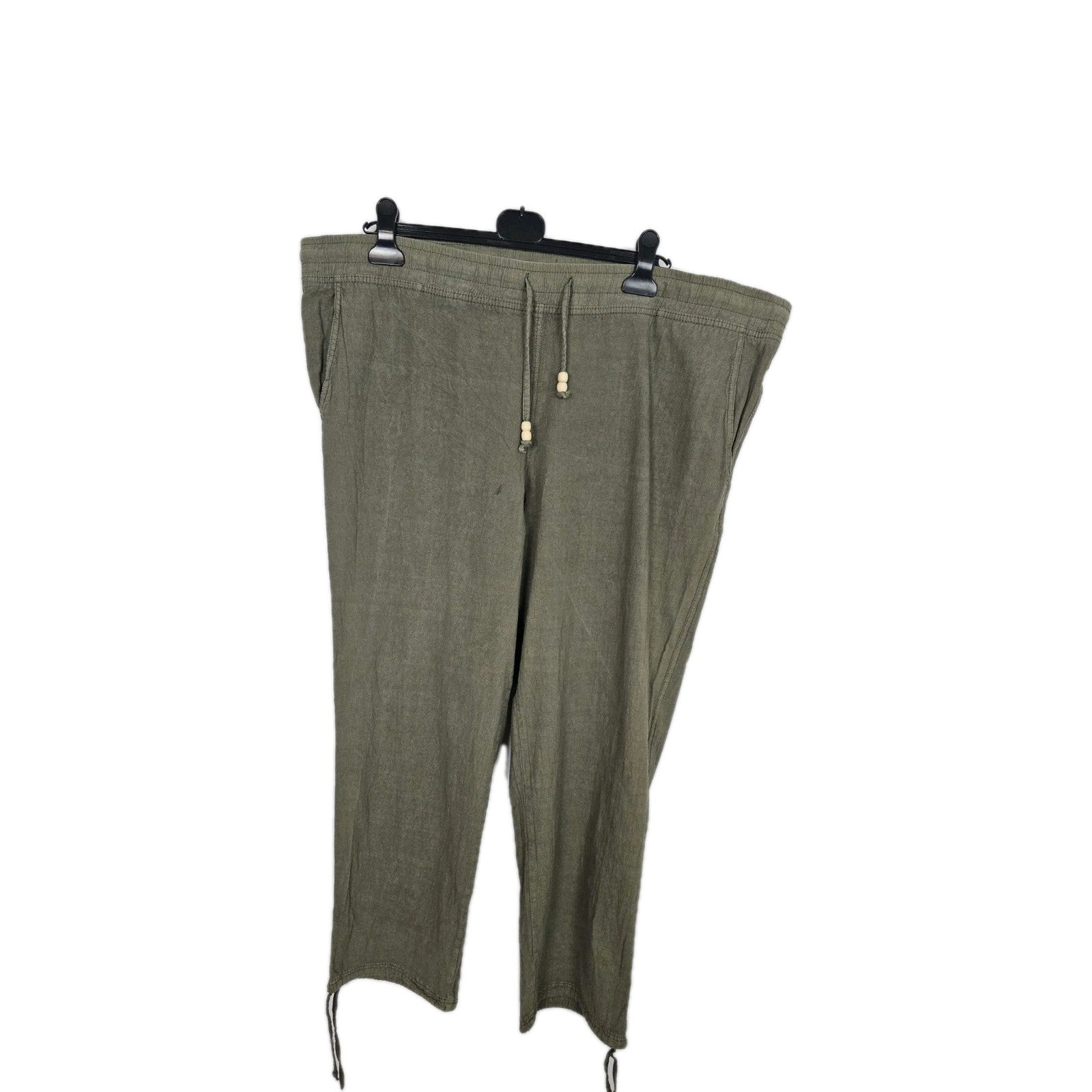 EK11108 Damen Hose Janina Gr.50 Oliv Grün Hosenbund 59cm0